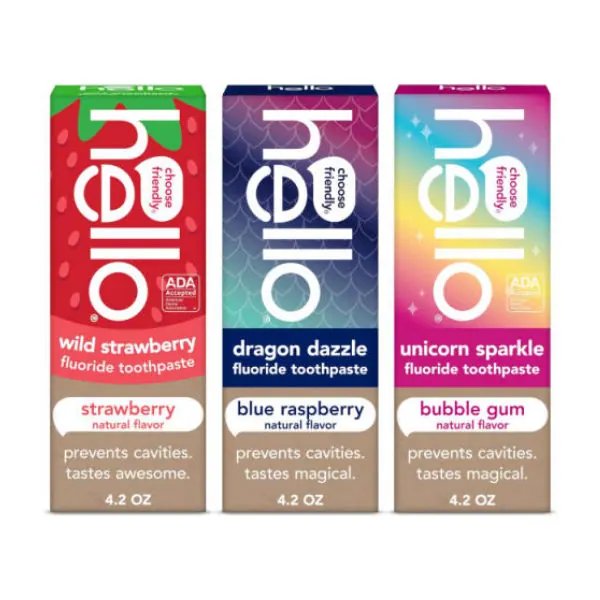 Hello Kids Fluoride Anticavity Toothpaste (Strawberry)
